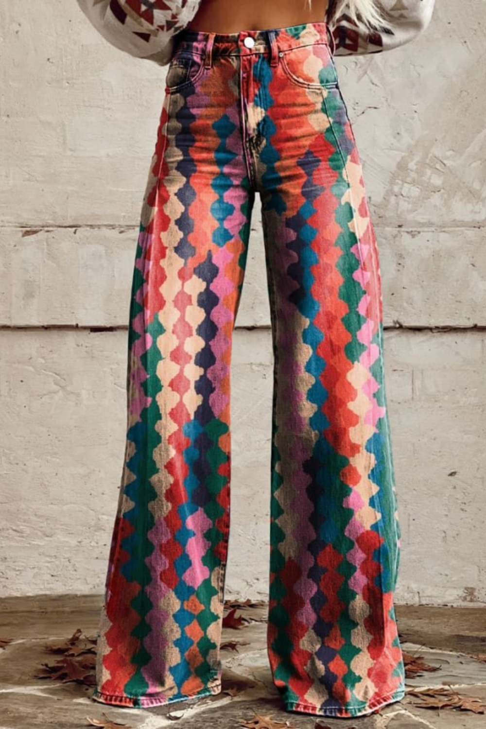 Boho Vintage Broek Pantalon