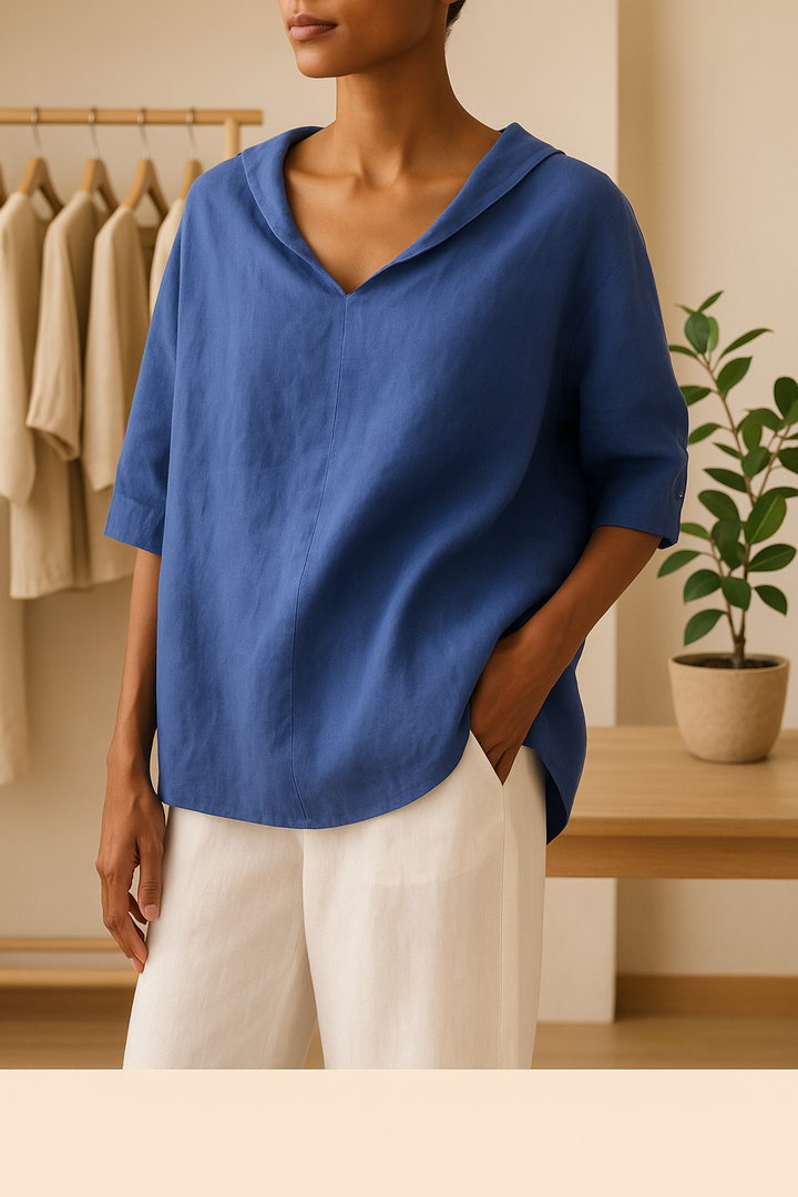 Inga™ | Tijdloze Blouse met Scandinavische Stijl