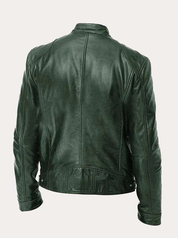 Victor Heren Casual Lederjas