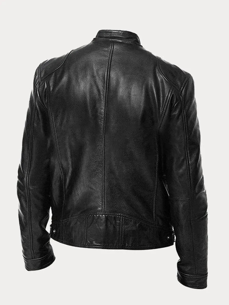 Victor Heren Casual Lederjas