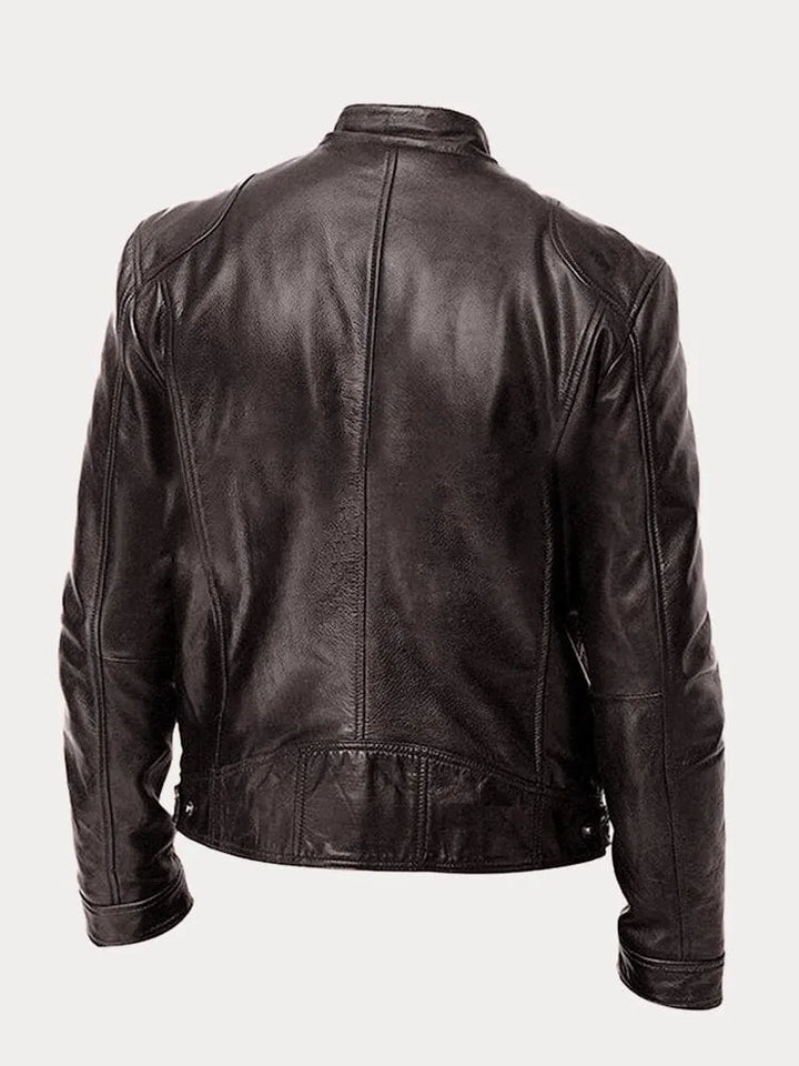 Victor Heren Casual Lederjas