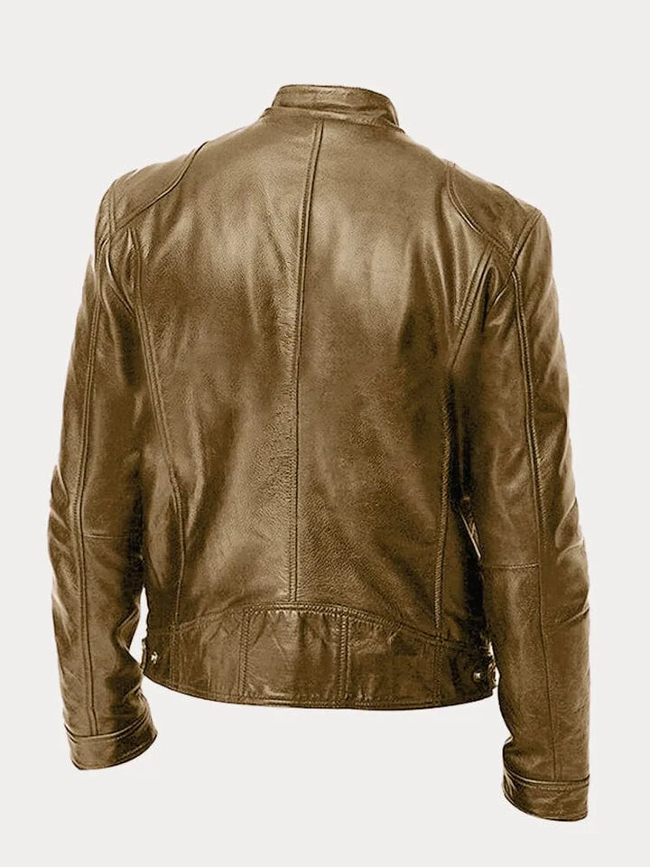 Victor Heren Casual Lederjas
