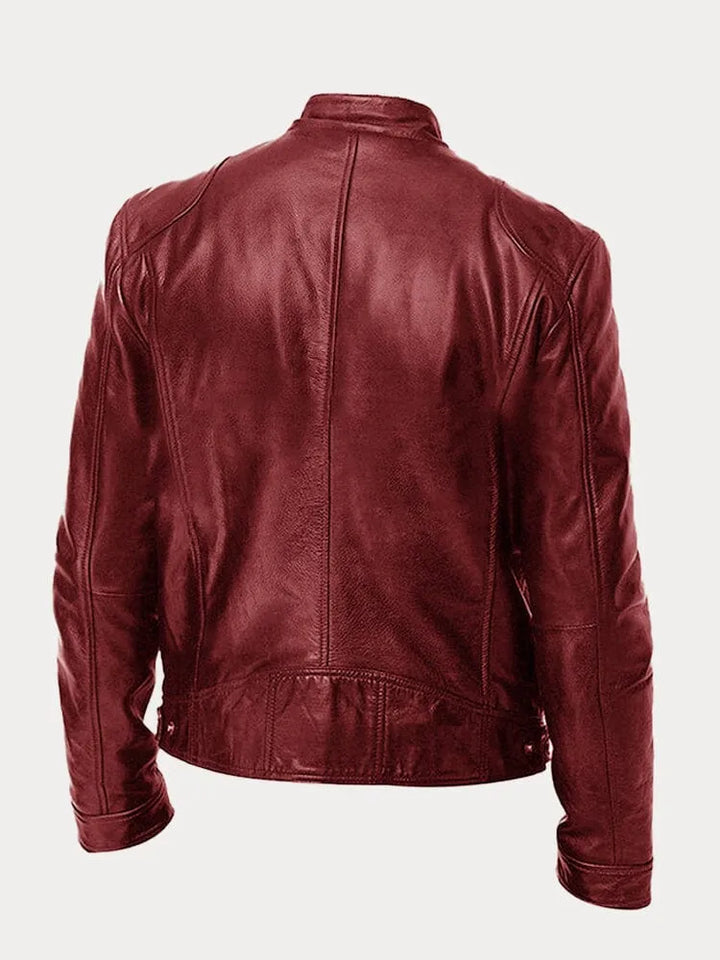 Victor Heren Casual Lederjas