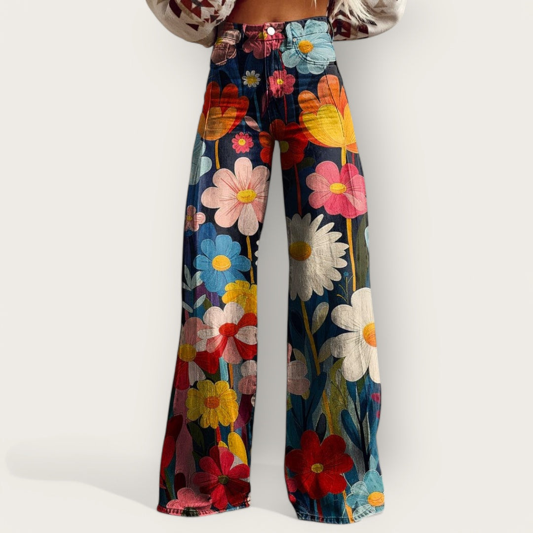Chic Bloemige Broek
